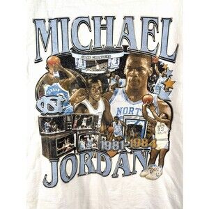 Michael Jordan UNC Game Changer Graphic T Shirt 2XL NCAA Carolina 23